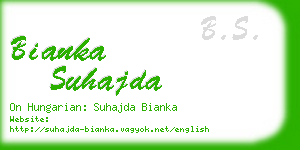 bianka suhajda business card